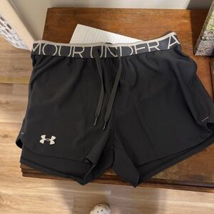 Under Armour Women's Charcoal Athletic Shorts
